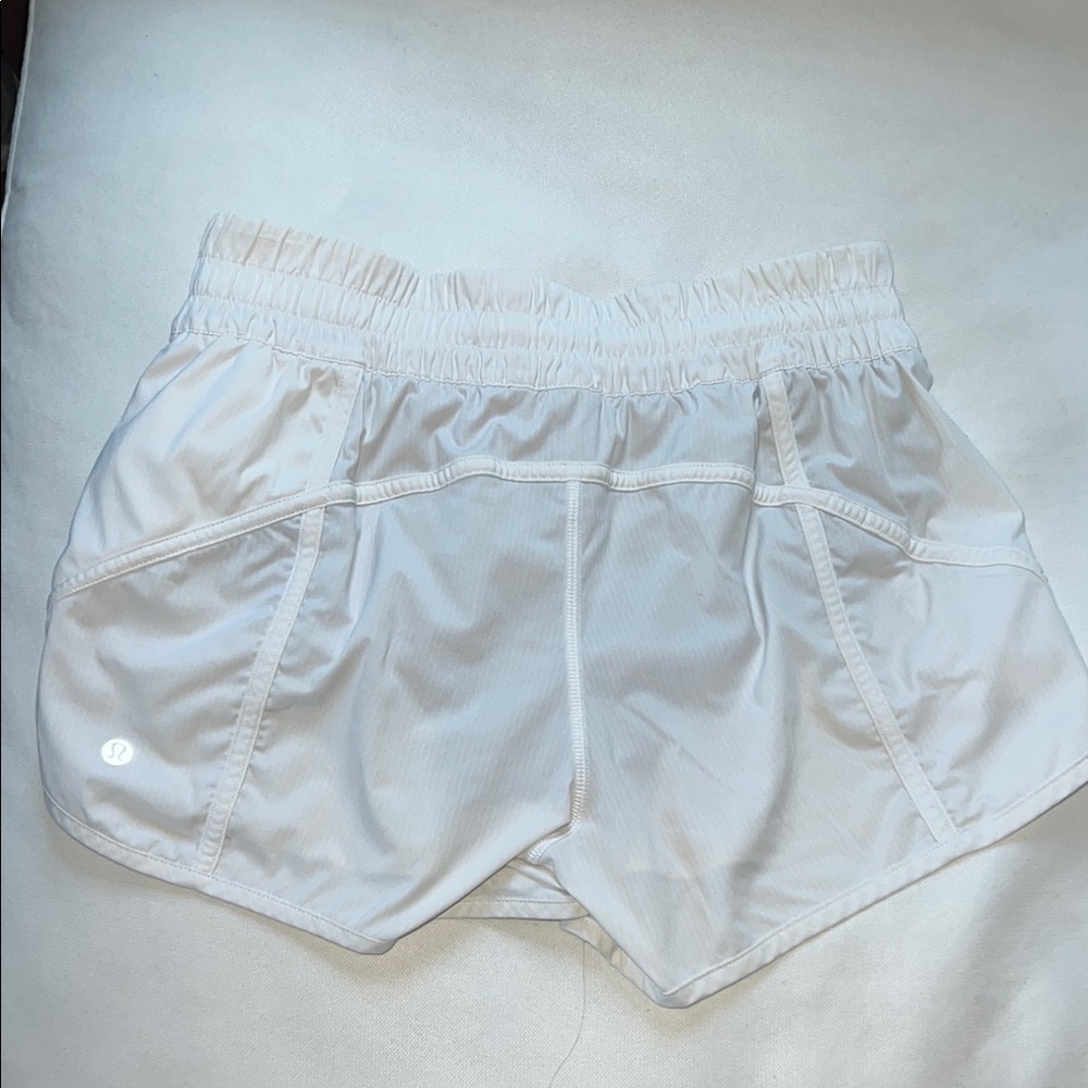 Lululemon Women's White Athletic Shorts - Picture 2 of 6